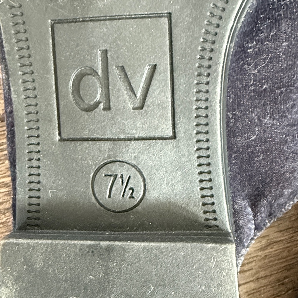 Dolce Vita New blue suede shoes mules with silver 7.5 - Picture 7 of 7